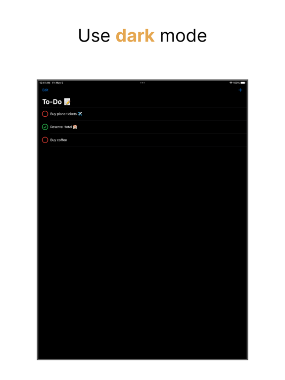 Simple List: To-Do made simple iPad screenshot 3 - Productivity app