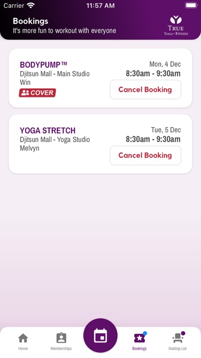 TRUE FITNESS Singapore Screenshot
