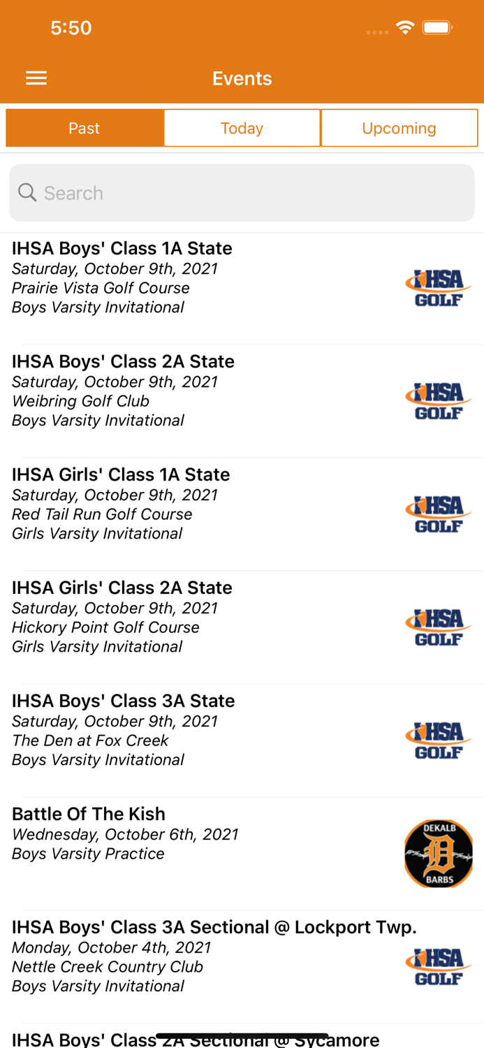 IHSA Golf