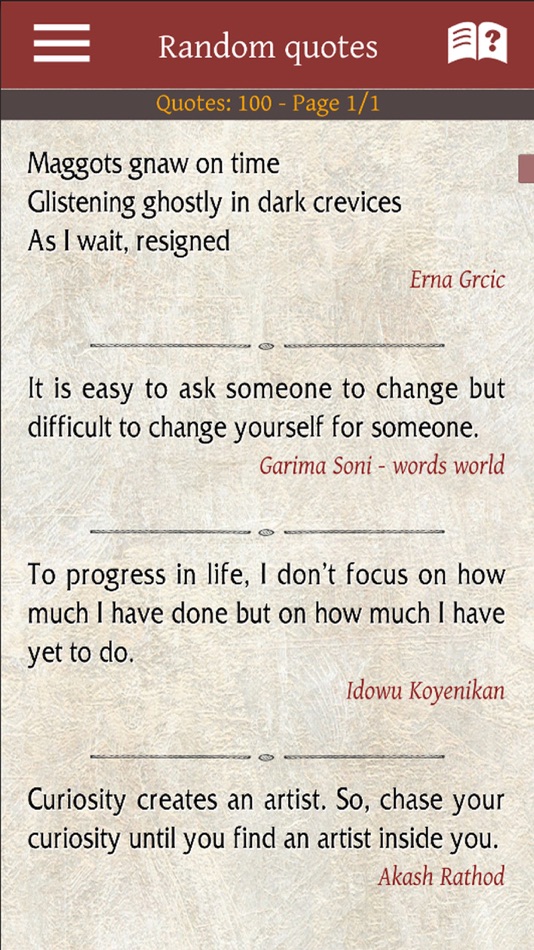 #1. Quotes maxima (iOS) 来自: Charisis Iliadis