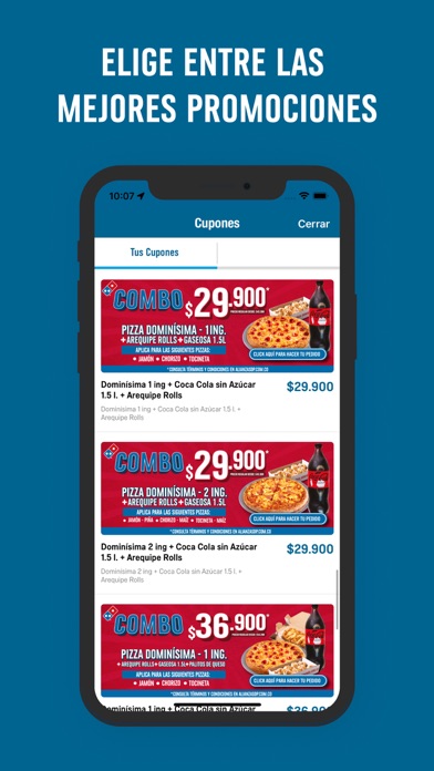 Domino's Pizza Colombia Screenshot