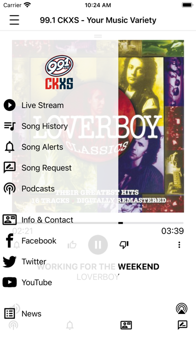 99.1FM CKXS Screenshot