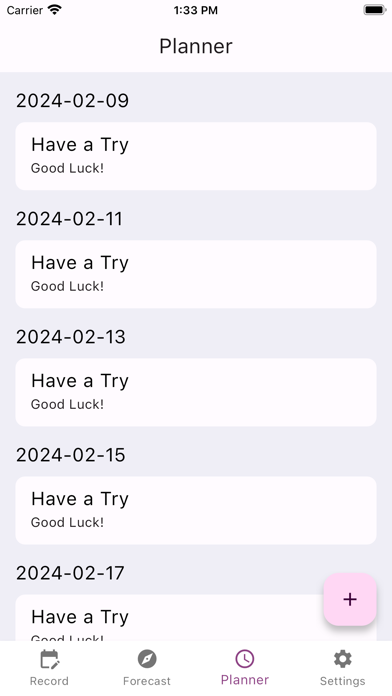 BabySteps Calendar Screenshot
