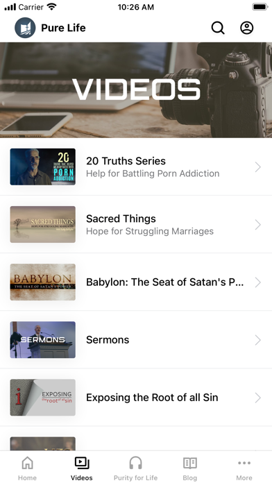 Pure Life Ministries Screenshot