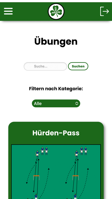 VfR - Trainerportal Screenshot