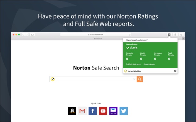 Norton Safe Web dans le Mac App Store