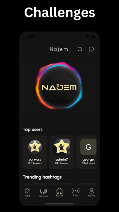 Najem Social Streaming Screenshot
