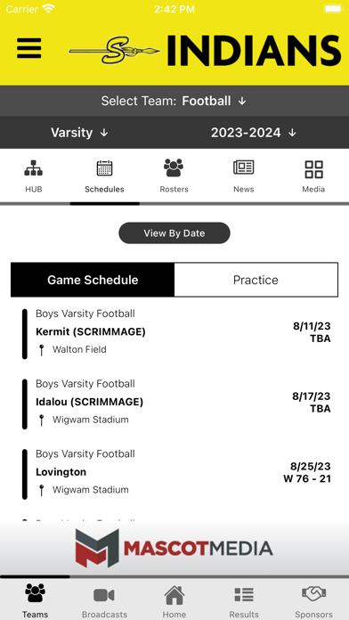 Seminole Athletics Screenshot