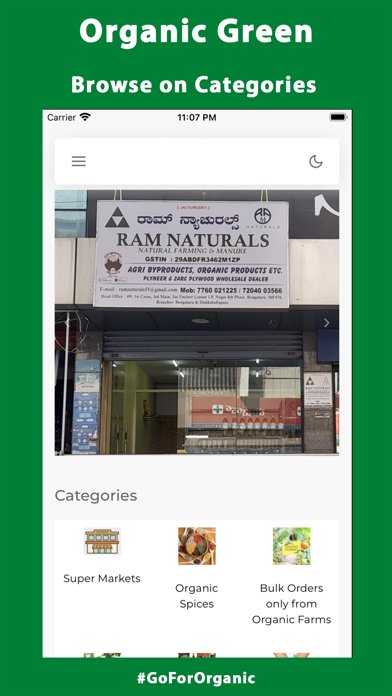 Organic Green Screenshot
