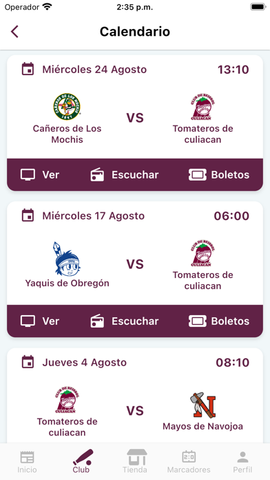 Tomateros Culiacan Screenshot