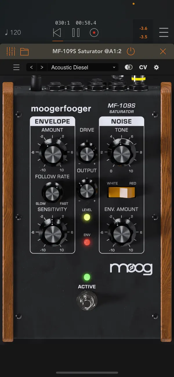 #1. MF-109S Saturator (iOS) 由: Moog Music Inc.