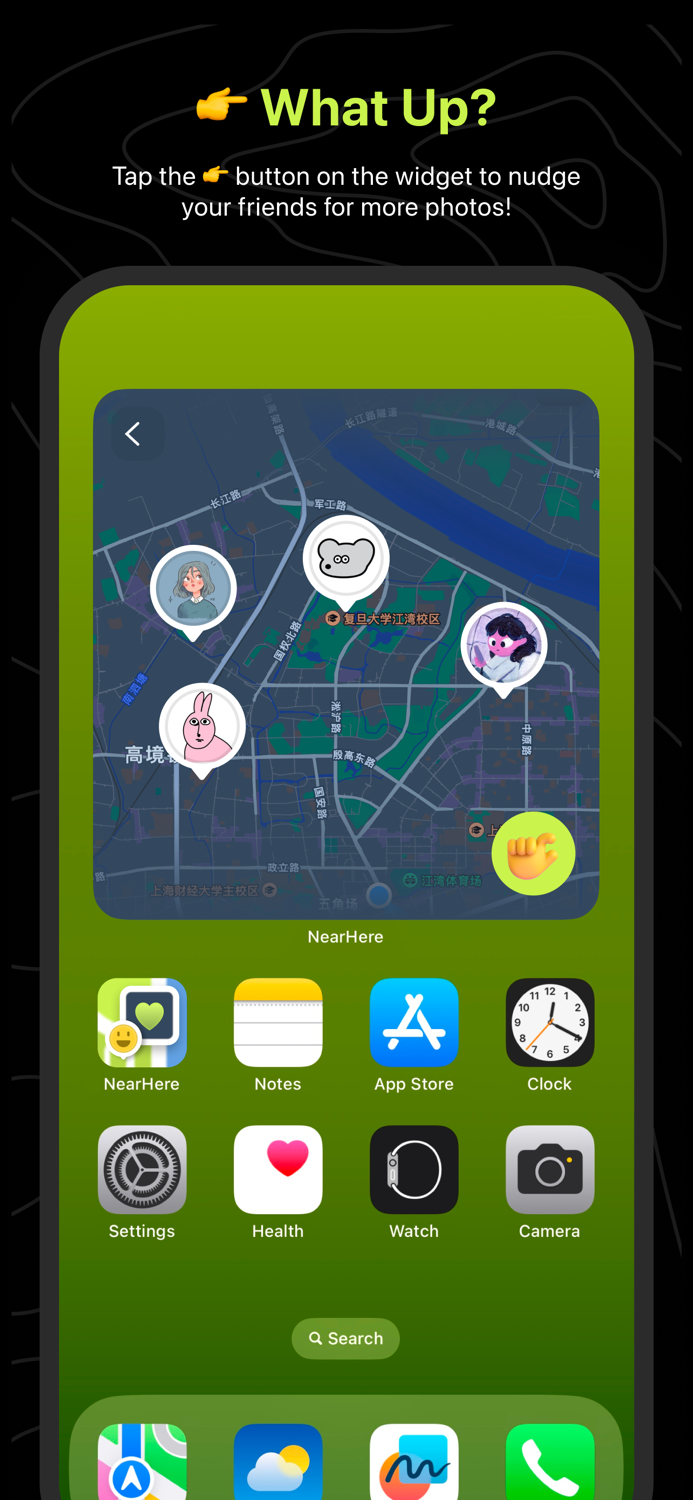 NearHere - BFF Map Widget