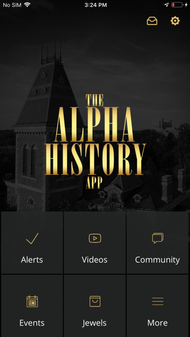 The Alpha History App Screenshot