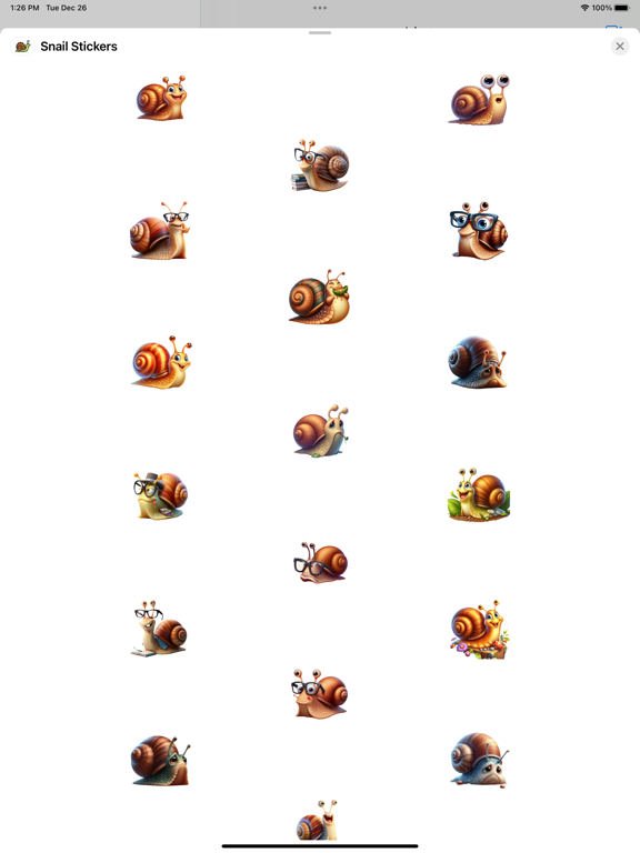 Screenshot #4 pour Snail Stickers