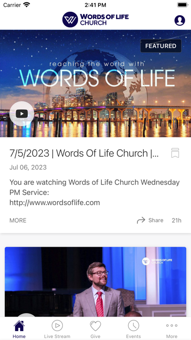 Words of Life Church Screenshot