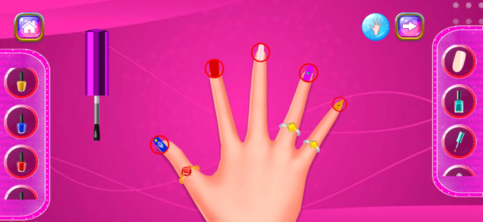 Nail Art Kids Makeup Games