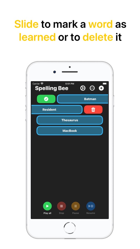 #2. Spelling Bee: Custom words (iOS) 由: Angel Gutierrez