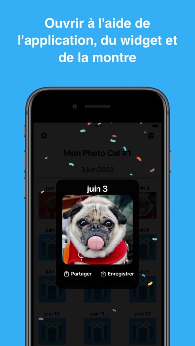 Screenshot #2 pour Cal Photos: Calendrier widgets