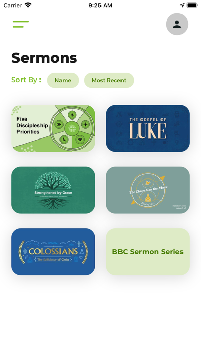 Bethlehem Baptist Church App Screenshot