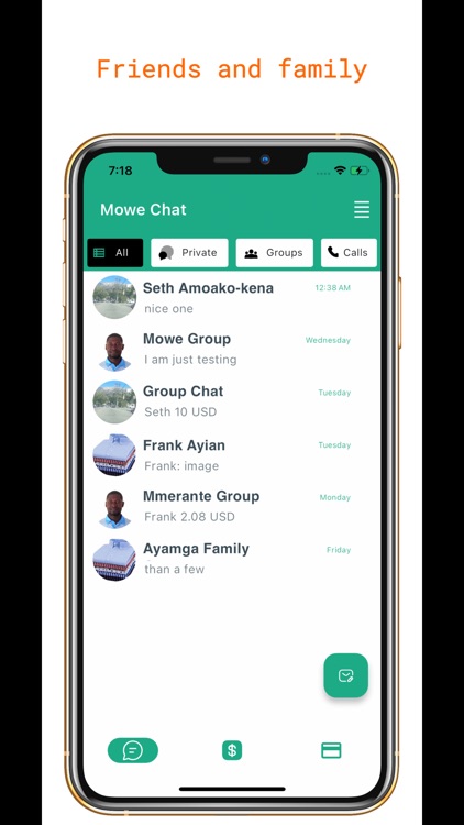 Mowe (chat & P2P payment)