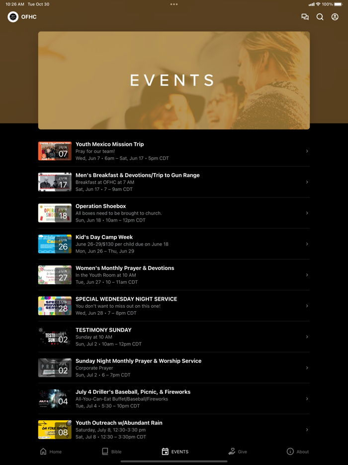 Our Finest Hour Church