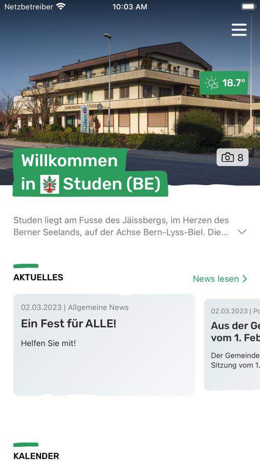 Gemeinde Studen BE - 8.1.1 - (iOS)