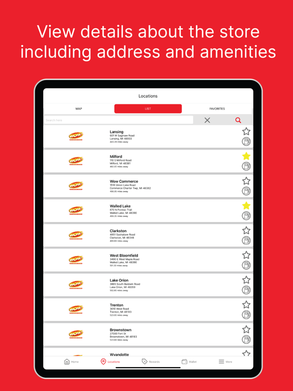 Wow Rewards iPad screenshot 2 - Business app