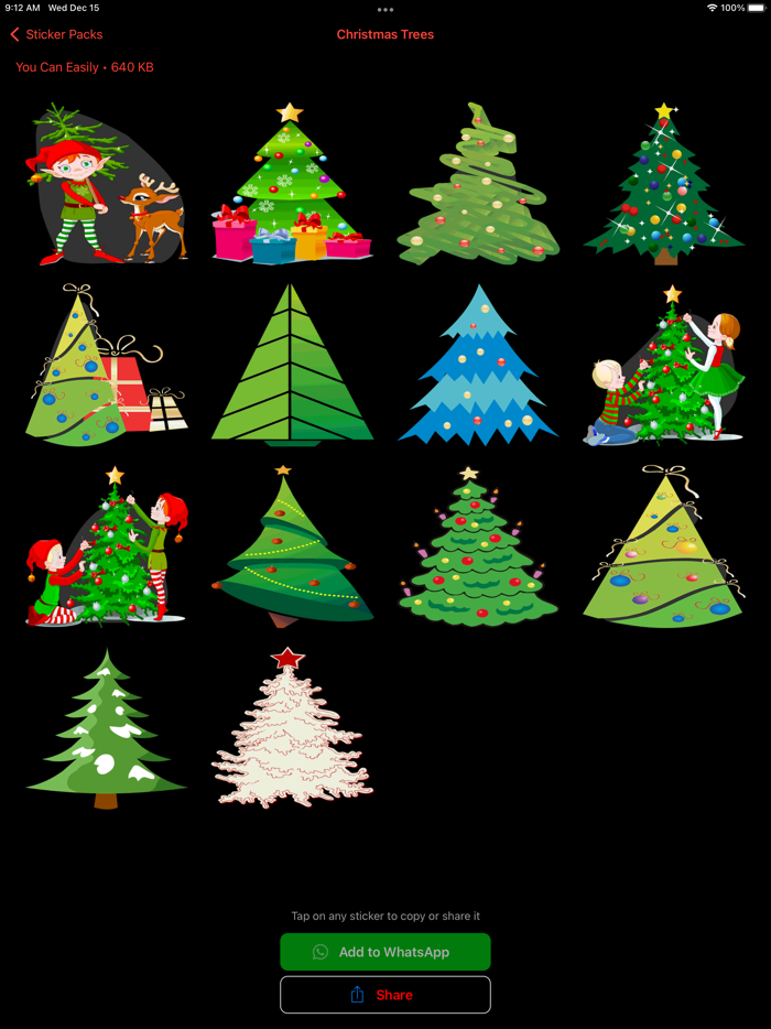 Christmas Stickers WA