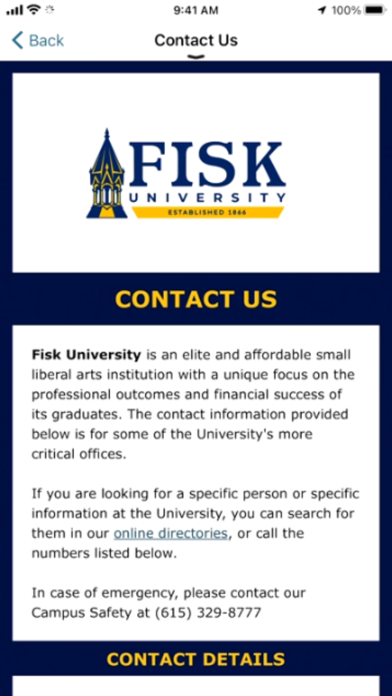 Fisk University Campus M Screenshot