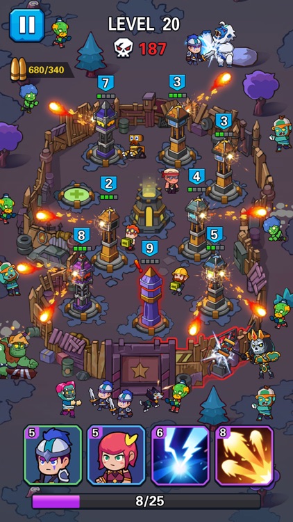 Merge Tower Defense-Zombie War screenshot-4