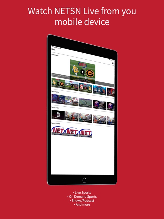 NETSN iPad screenshot 1 - Sports app
