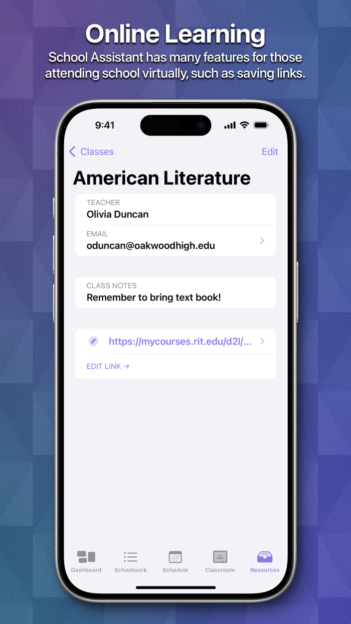 School Assistant – Planner