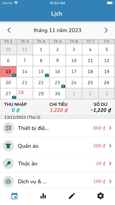 Tracker: Expense Management Screenshot