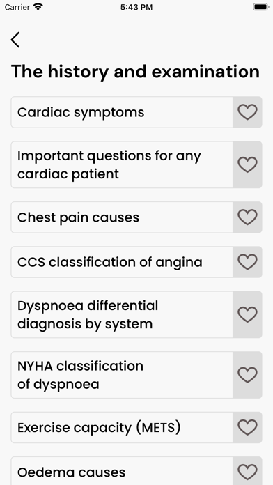 Cardiochecklist Screenshot