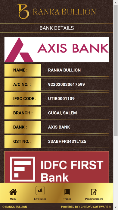 RANKA BULLION LIVE Screenshot