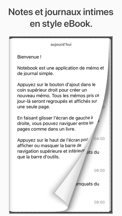 Screenshot #1 pour Notebook - Journal & notes app