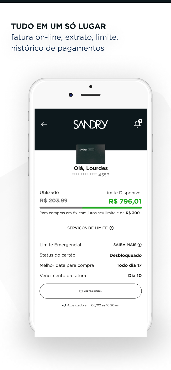Cartão Sandry