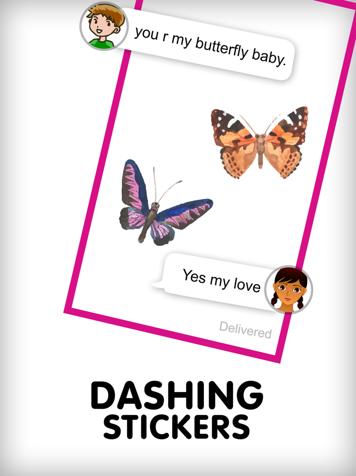 Butterfly Loving Stickers