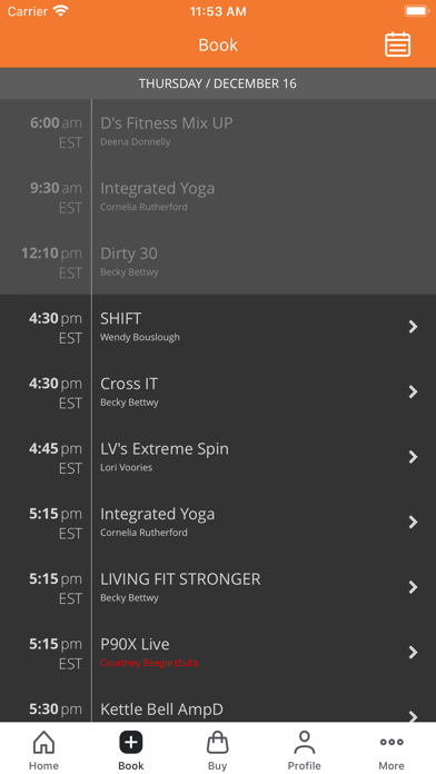 Point of Fitness Screenshot