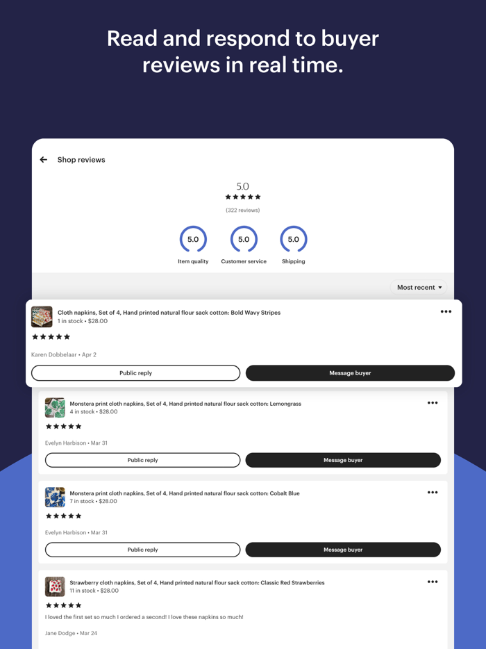Etsy Seller Manage Your Shop