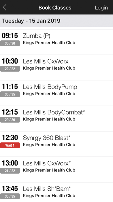 Kings & Marina Health Clubs Screenshot