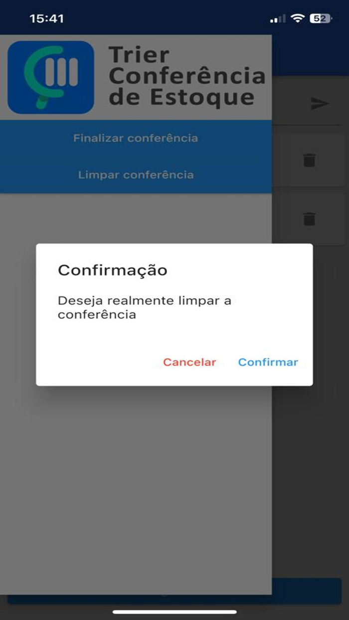 Trier Conferência Estoque
