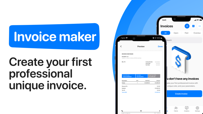 Invoice make receipt  bill
