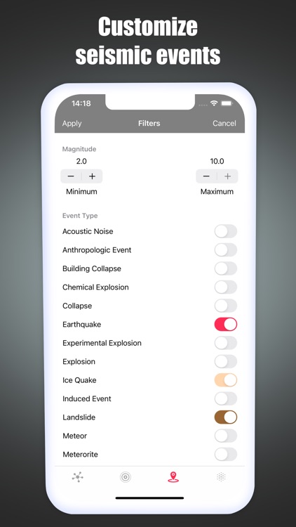 Earthquake Maps - eQuake