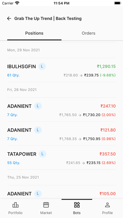 SpeedBot Trade Screenshot