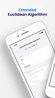 extended euclidian algorithm iphone screenshot 1