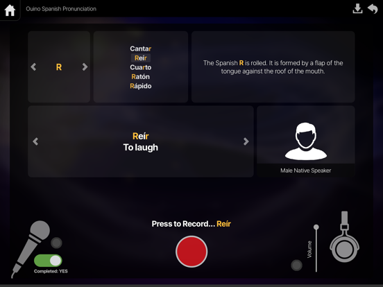 OUINO Spanish (members only) iPad screenshot 6 - Education app