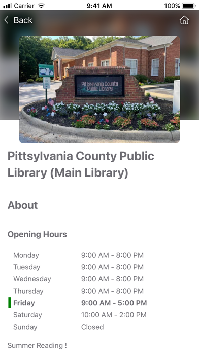 Pittsylvania County Library Screenshot