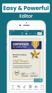 certificate maker, ecard maker iphone screenshot 3