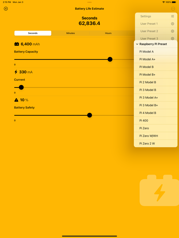 Battery Life Estimate